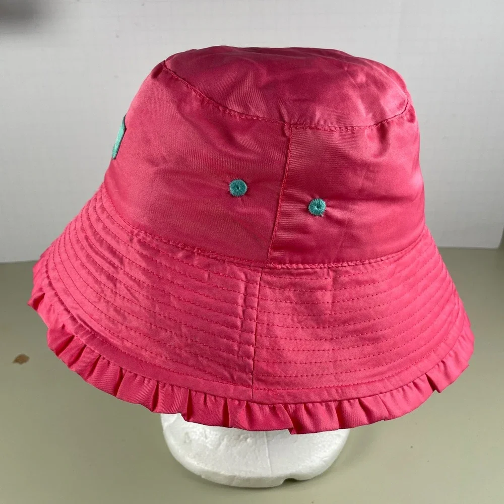 U.S. Skidz UPF 50+ Sun Hat Beach Pool Vacation Hot Pink‎ Flamingo Size 6